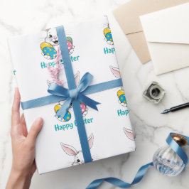 Papel De Regalo Stylish bunny eggs Gift Happy Easter gift