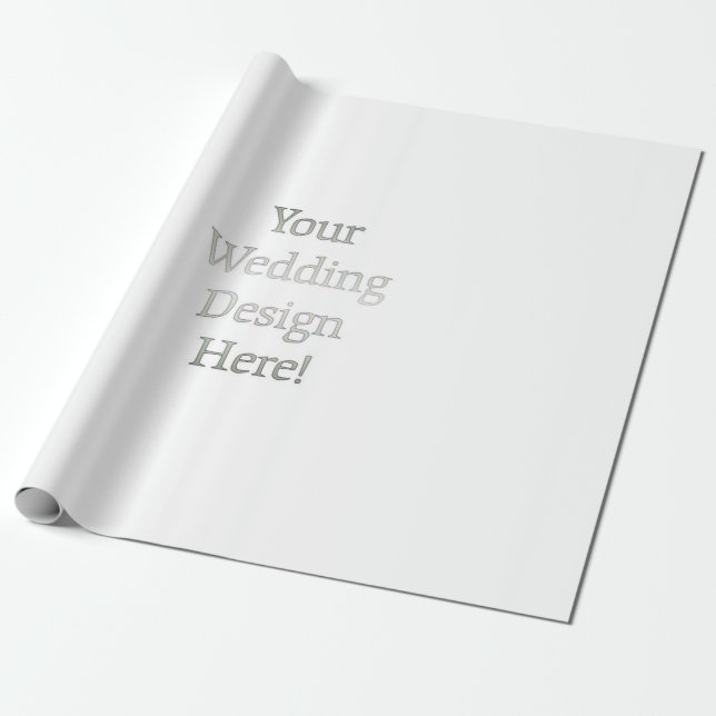 Papel De Regalo Su diseño Boda (Desenrollado)