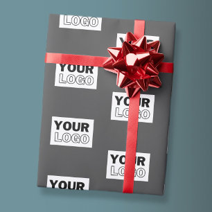 Papel De Regalo Su diseño de imagen o logotipo empresarial en mosa