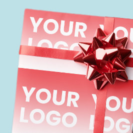 Papel De Regalo Su logotipo y degradado de color de fondo editable