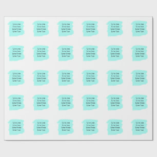 Papel De Regalo Su mensaje aquí agrega el nombre de texto monogram