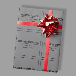 Papel De Regalo Su nombre comercial o marca, etc. gris oscuro y ne