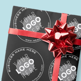 Papel De Regalo Su nombre comercial, sitio web + imagen subida