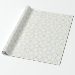 Papel De Regalo Suave Floral Geométrico Neutral
