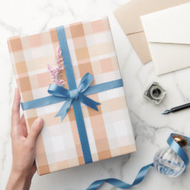 Papel De Regalo Suave patrón de cuadros escoceses de gingham de du