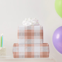 Papel De Regalo Suave patrón de cuadros escoceses de gingham de du