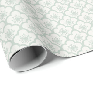 Papel De Regalo Suave Sakura Silenciada Salvia - Neutral