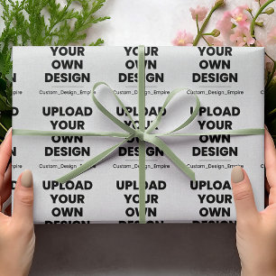 Papel De Regalo Sube tu propio diseño aquí   Plantilla personaliza