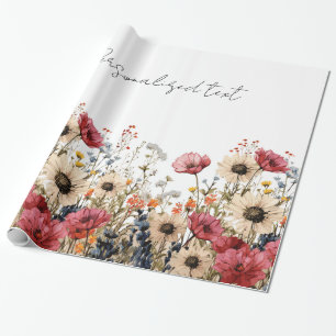 Papel De Regalo Sublimación floral