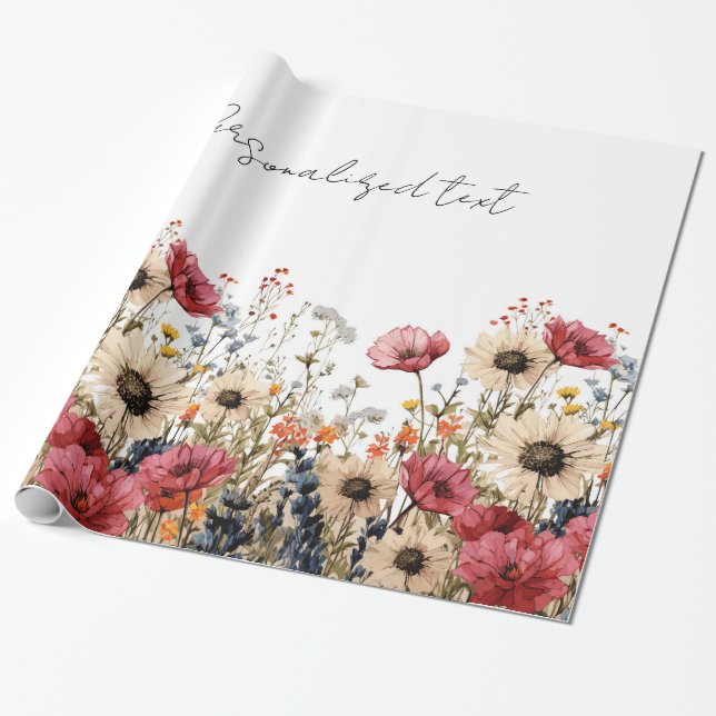 Papel De Regalo Sublimación floral