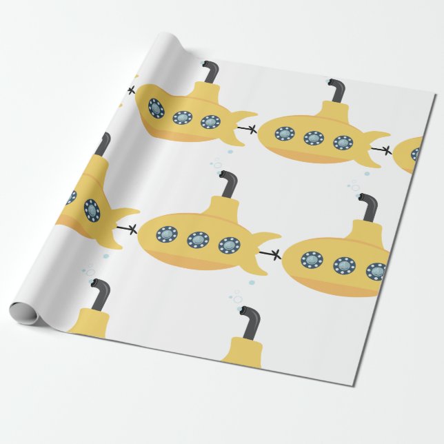 Papel De Regalo Submarino amarillo (Desenrollado)