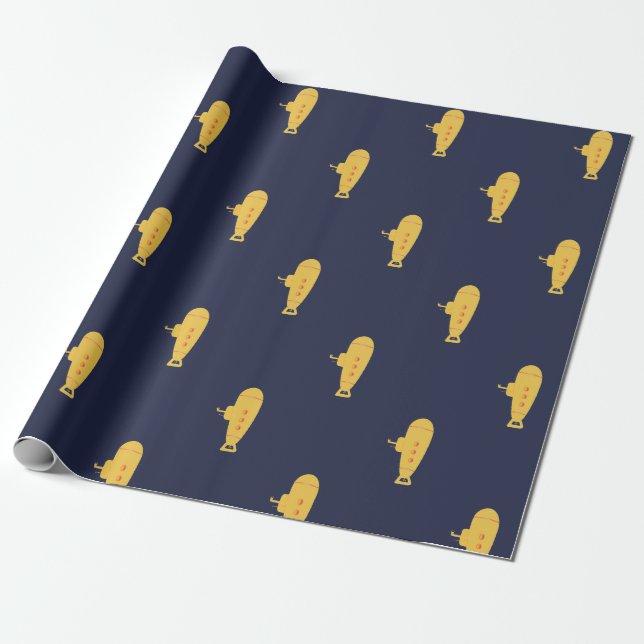 Papel De Regalo Submarino amarillo (Desenrollado)