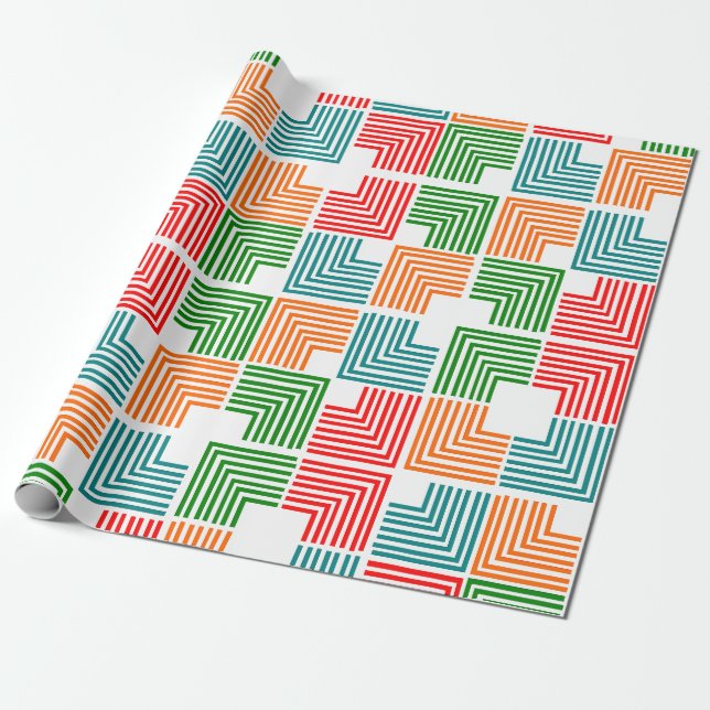 Papel De Regalo Subprocesos cuadrados (Desenrollado)