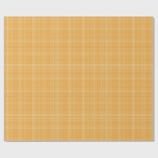 Papel De Regalo Subtle Golden Gingham Plaid