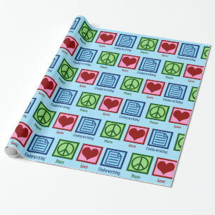 Papel De Regalo Subvención para el amor por la paz