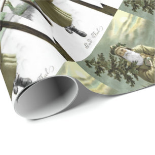 Papel De Regalo Sueco Santa de julio de dios
