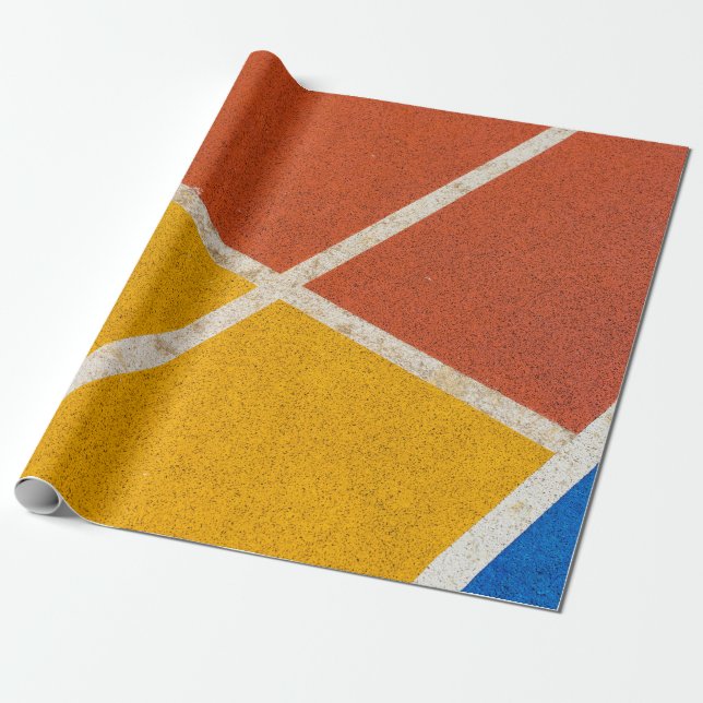 Papel De Regalo Suelo amarillo y naranja (Desenrollado)