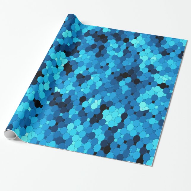 Papel De Regalo Suelo azul... (Desenrollado)