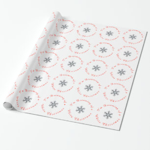 Papel De Regalo Sueño con un Navidad blanco - Flake de nieve