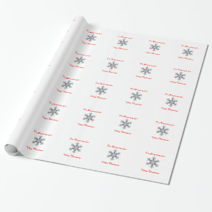 Papel De Regalo Sueño con un Navidad blanco - Flake de nieve