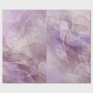 Papel De Regalo Sueño de Lavanda Remolino Lila Malva Lavanda