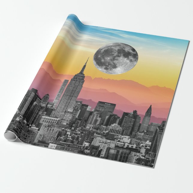 Papel De Regalo Sueño de Nueva York (Desenrollado)
