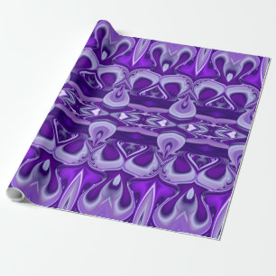 Papel De Regalo Sueño púrpura , Abstracto Fantasía Arcoiris