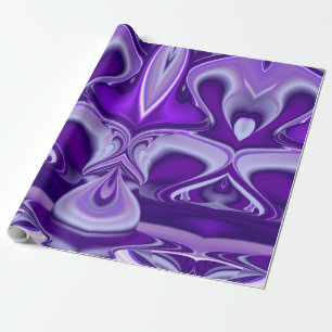 Papel De Regalo Sueño púrpura , Abstracto Fantasía Arcoiris