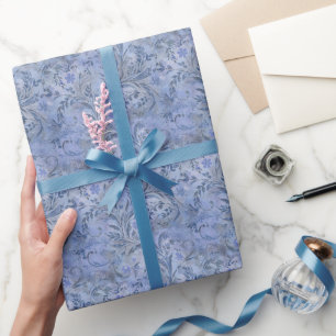 Papel De Regalo Sueños azules ahumados pictóricos