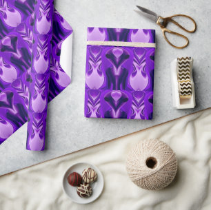 Papel De Regalo Sueños de arcoíris púrpura en 3D, alienígena