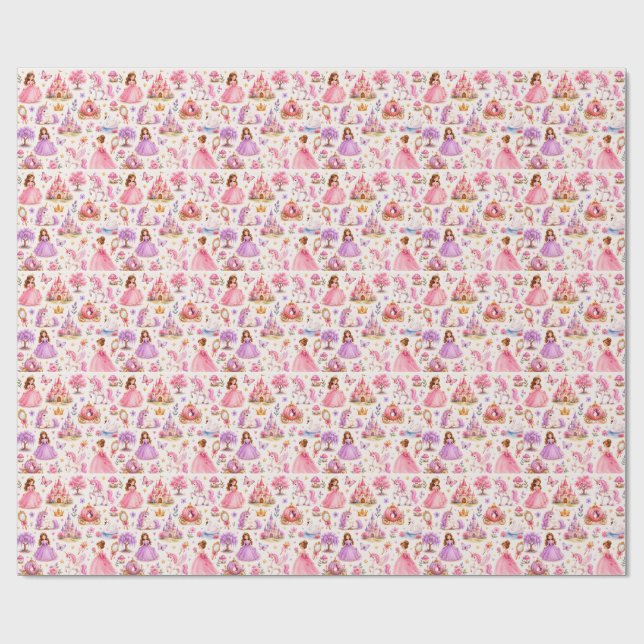 Papel De Regalo Sueños de Cuento de Hadas (Superficie plana)