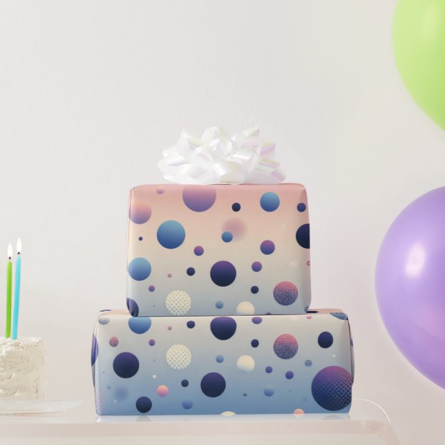 Papel De Regalo Sueños de Pastel Polka (Regalos de fiesta)