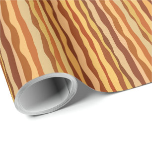 Papel De Regalo Sueños del Desierto Oro Naranja Quemado Siena