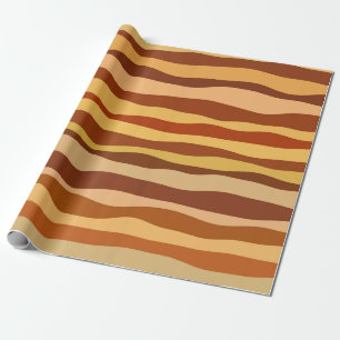 Papel De Regalo Sueños del Desierto Oro Naranja Quemado Siena