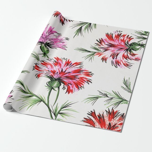 Papel De Regalo Sueños Florales #7 en Susiejayne (Desenrollado)