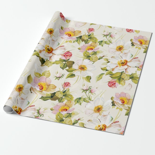 Papel De Regalo Sueños florales #8 en Susiejayne (Desenrollado)