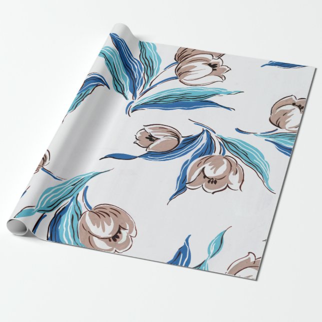 Papel De Regalo Sueños florales #9 en Susiejayne (Desenrollado)