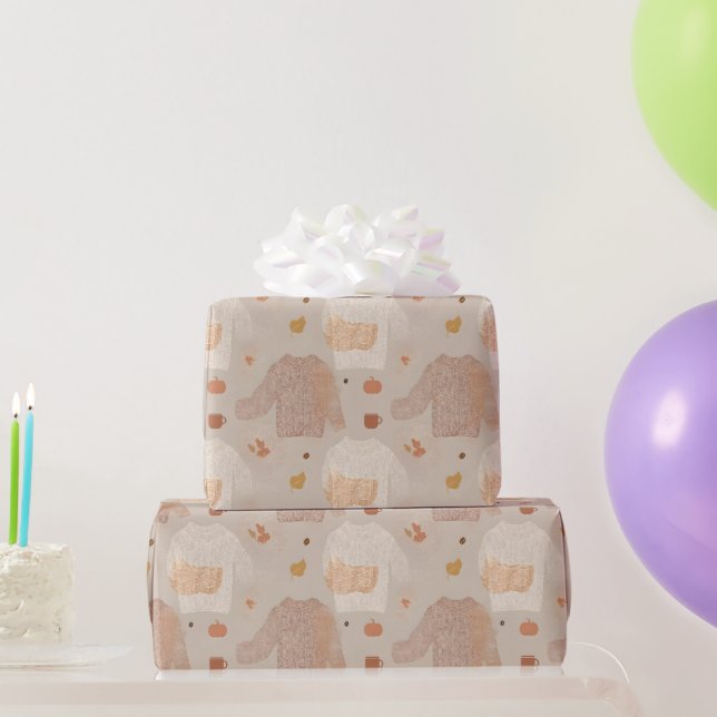 Papel De Regalo Suéter Acogedor (Regalos de fiesta)