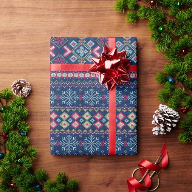 Papel De Regalo Suéter Acogedor  (Regalo de vacaciones)