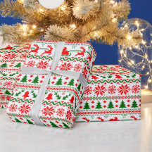 Suéter De Navidad Copos De Nieve Reno Árboles Sant