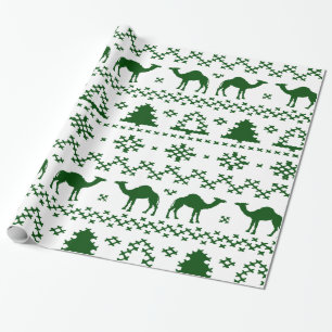 Papel De Regalo Suéter feo del navidad del camello del día de