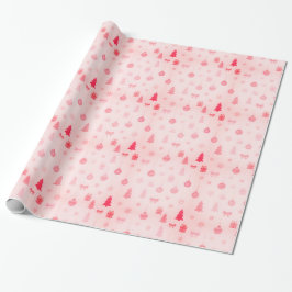 Papel De Regalo Sugar Plum Dreams Pink Christmas