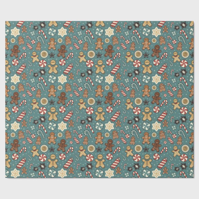 Papel De Regalo Sugarplum Swirls Wrapping Paper (Costura)