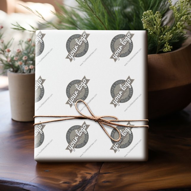 Papel De Regalo Suministros Empresariales Promocionales con Logo (Custom Wrapping Paper with Your Logo - Add Your Logo for a fun personalized gift paper!)