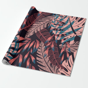 Papel De Regalo Summer bright seamless background with colorful tr