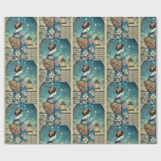 Papel De Regalo summer kimono&fireflies