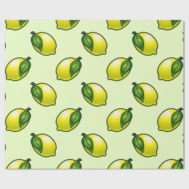Papel De Regalo Summertime Lemon (Superficie plana)