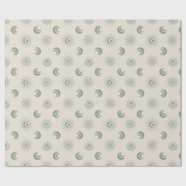 Papel De Regalo Sun and Moon in Harmony! (Superficie plana)