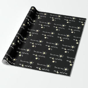 Papel De Regalo Sun-Moon-and-Stars-