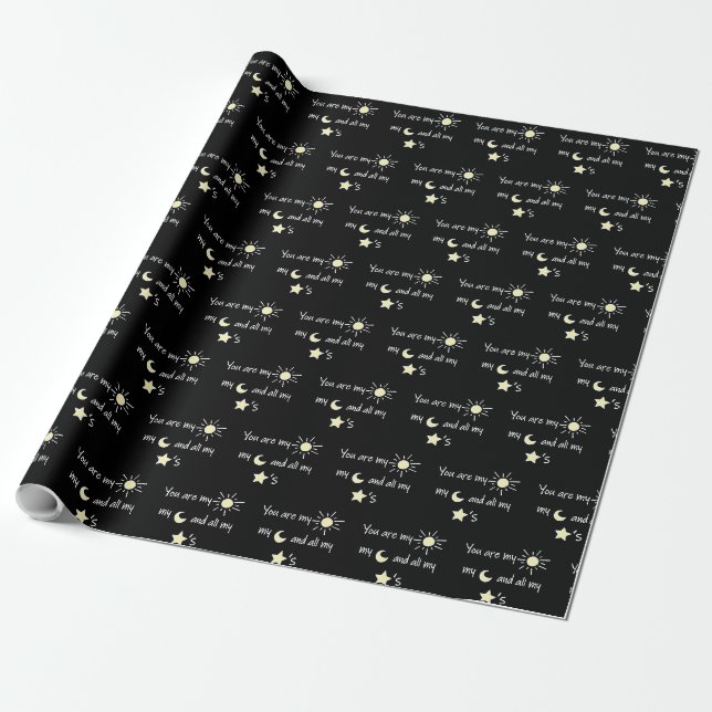 Papel De Regalo Sun-Moon-and-Stars- (Desenrollado)